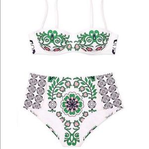 Tory Burch Garden Party high-waisted bikini set